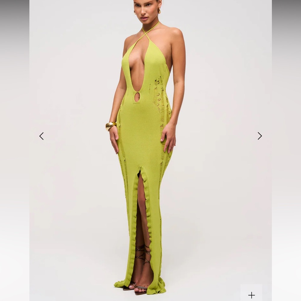 Murci Boutique Elegant Lime Green Sleeveless Dress US6